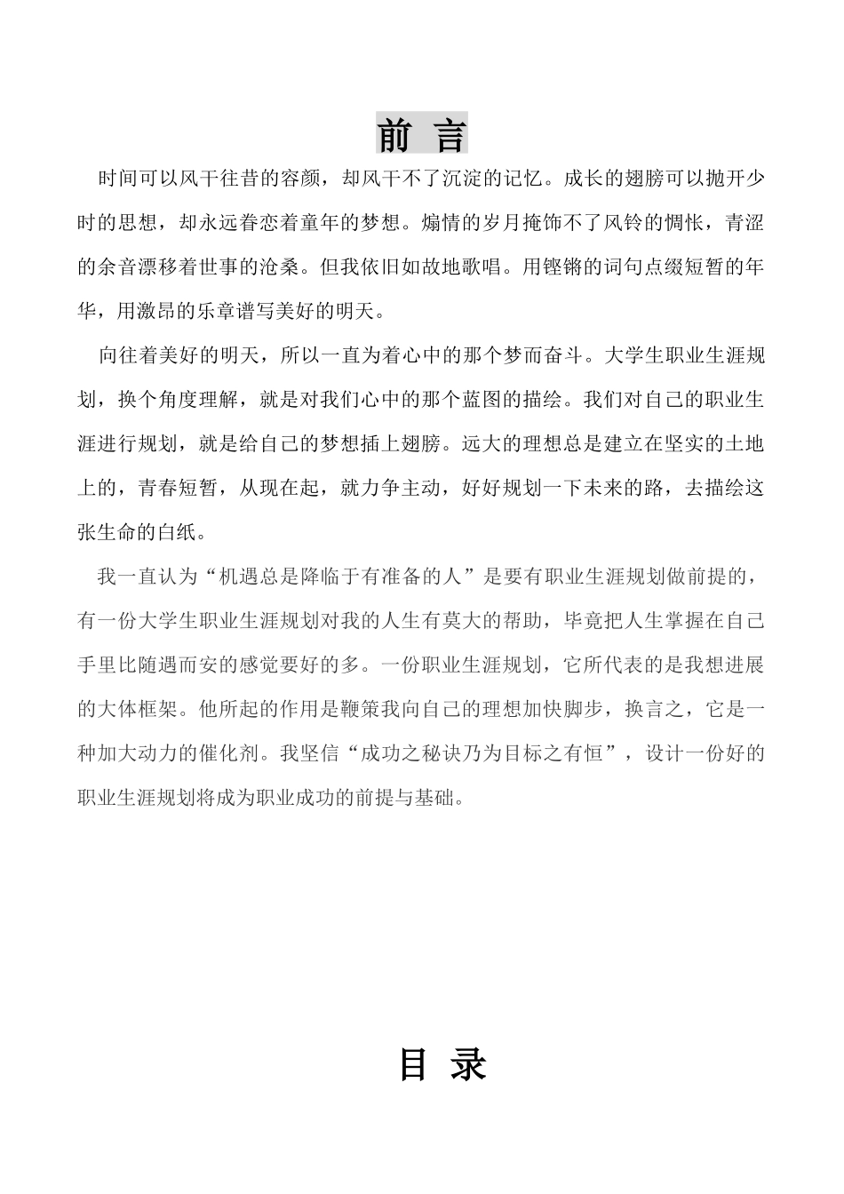 美术生职业生涯规划书_第2页