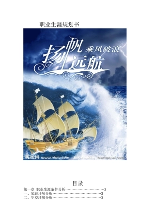 职业生涯规划书(1)