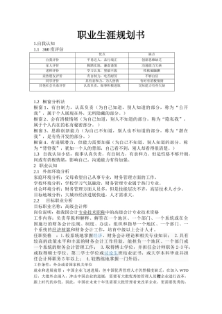 职业生涯规划书(7)
