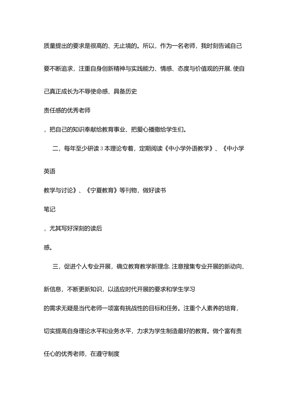 胜德小学教师个人专业发展计划_第2页