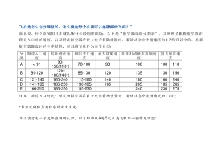 航空器等级分类