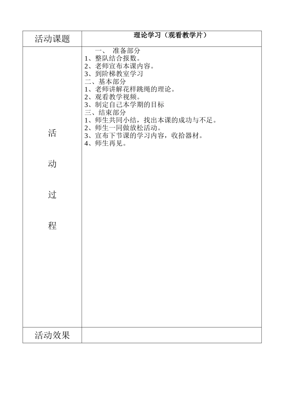 花样跳绳兴趣小组教案_第3页
