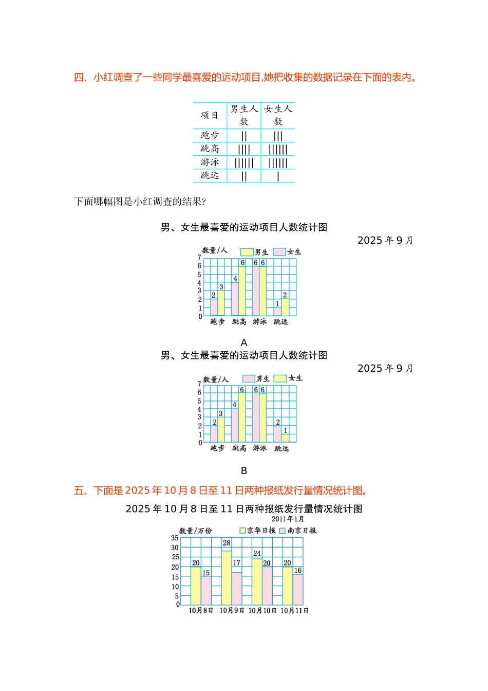 苏教版五年级数学上册第六单元测试卷及答案_第3页