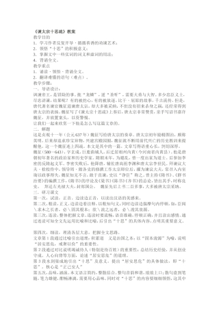 谏太宗十思疏