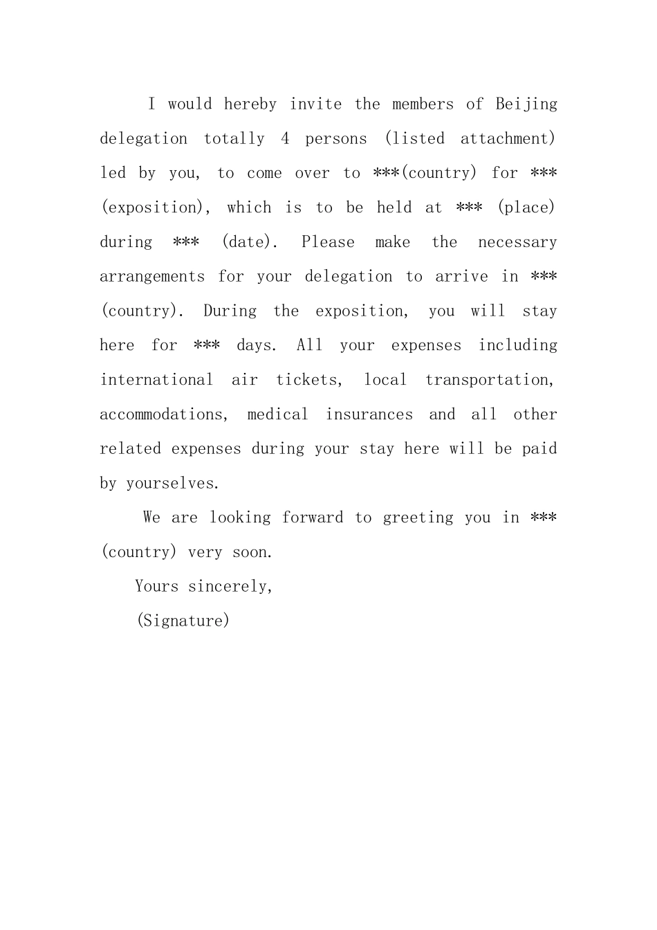 英文商务签证邀请函范文3篇_第3页