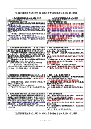 考试说明对比