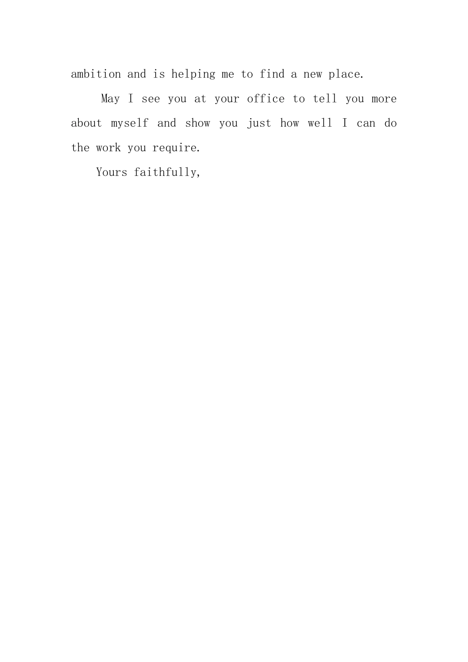 英文的求职自荐信_第2页