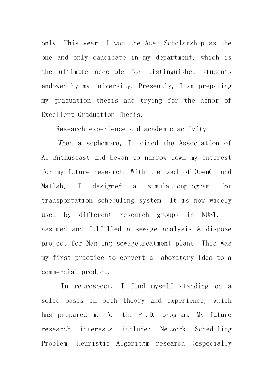 英文自我介绍演讲稿模板_第3页