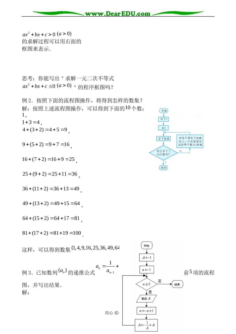 苏教版高中数学选修1-1流程图教案_第2页