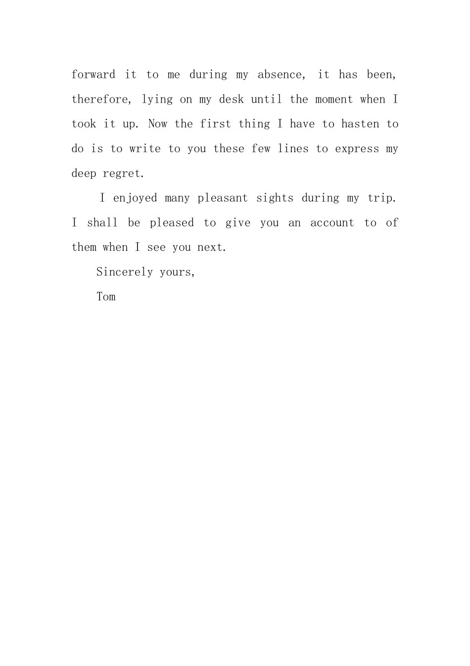 英语道歉信格式模板_第3页