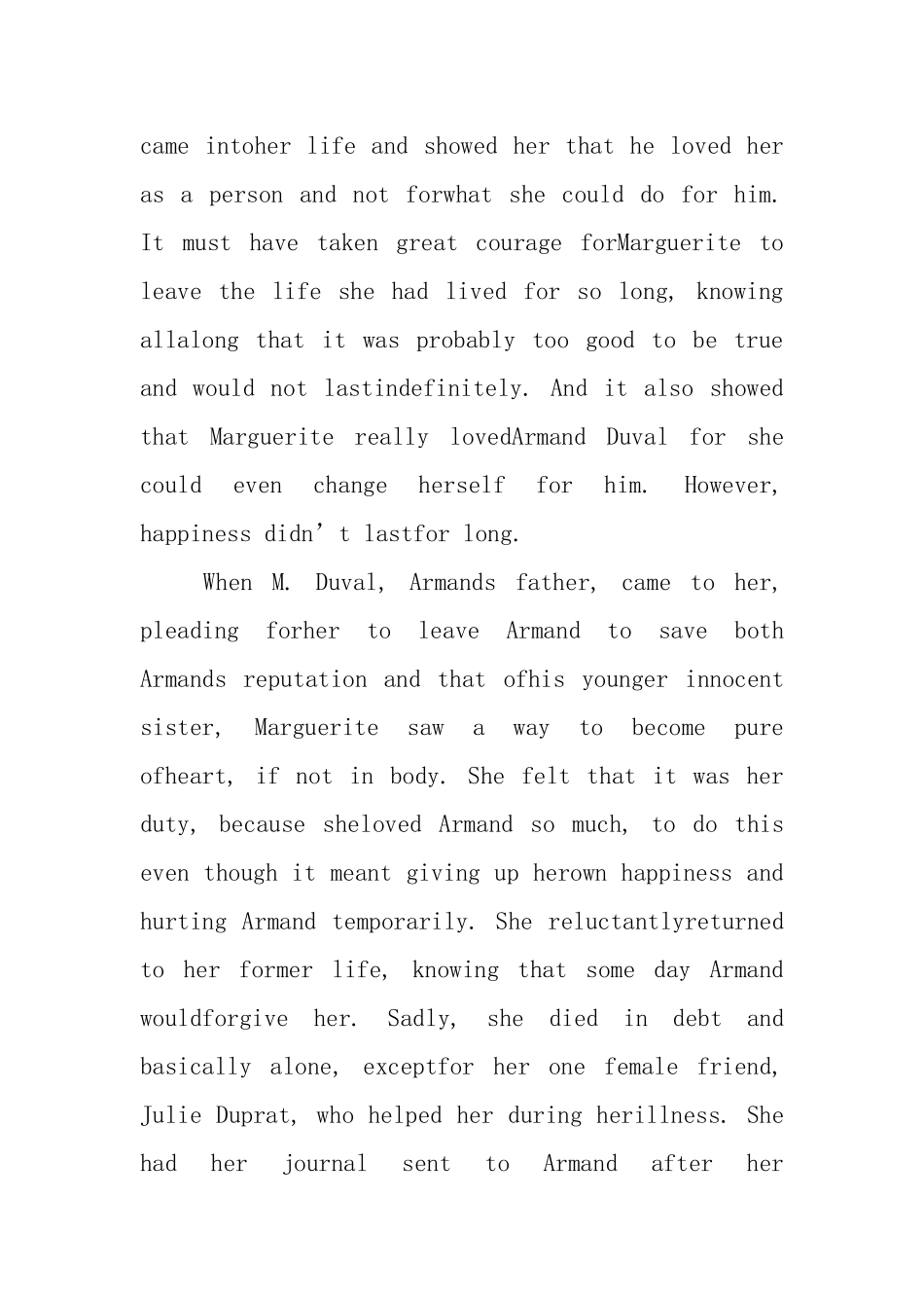 茶花女的英文读后感_第2页