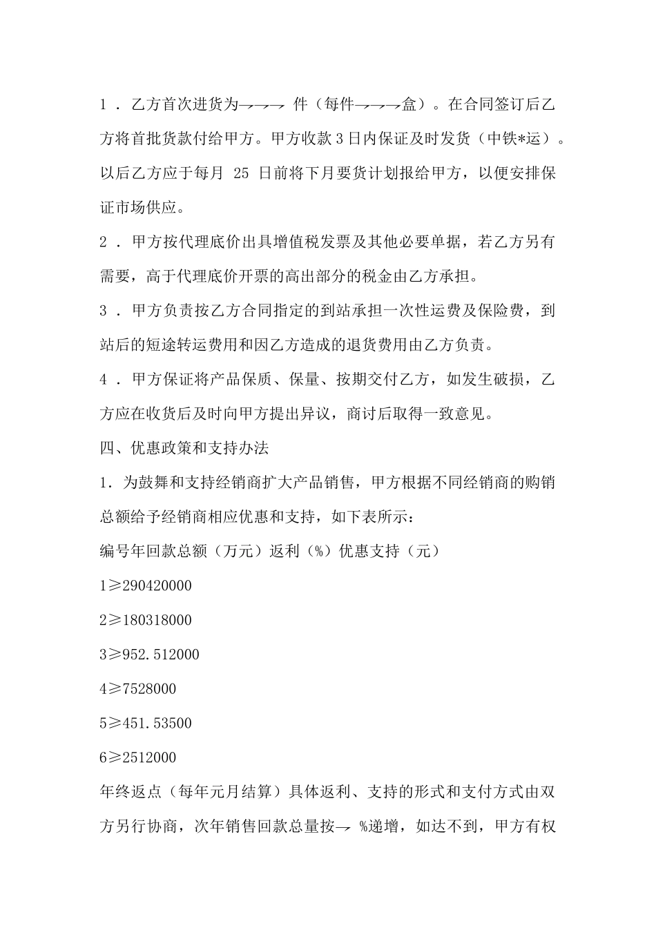 药品代理经销合同(标准版)_第3页