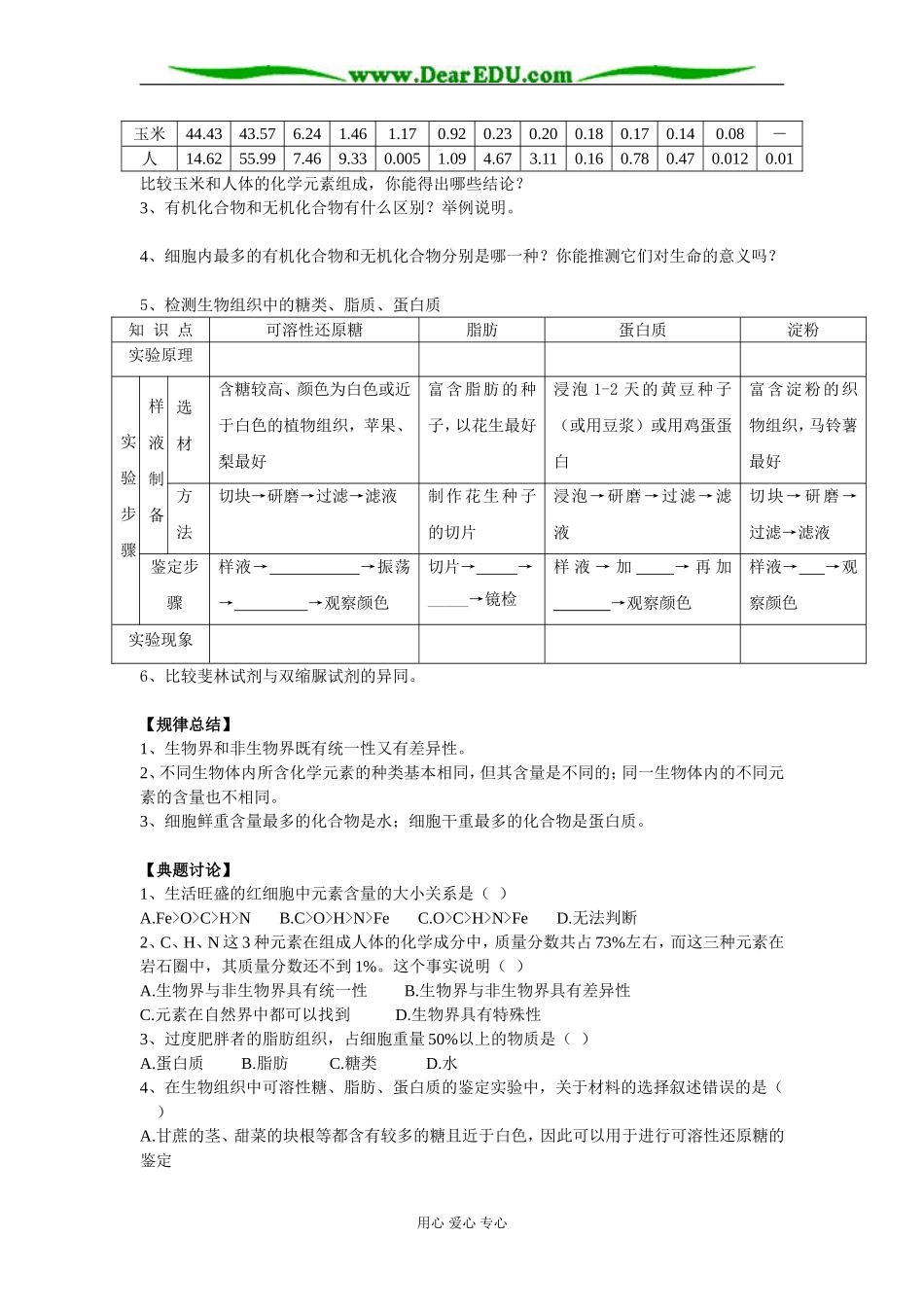 细胞中的元素和化合物_第2页