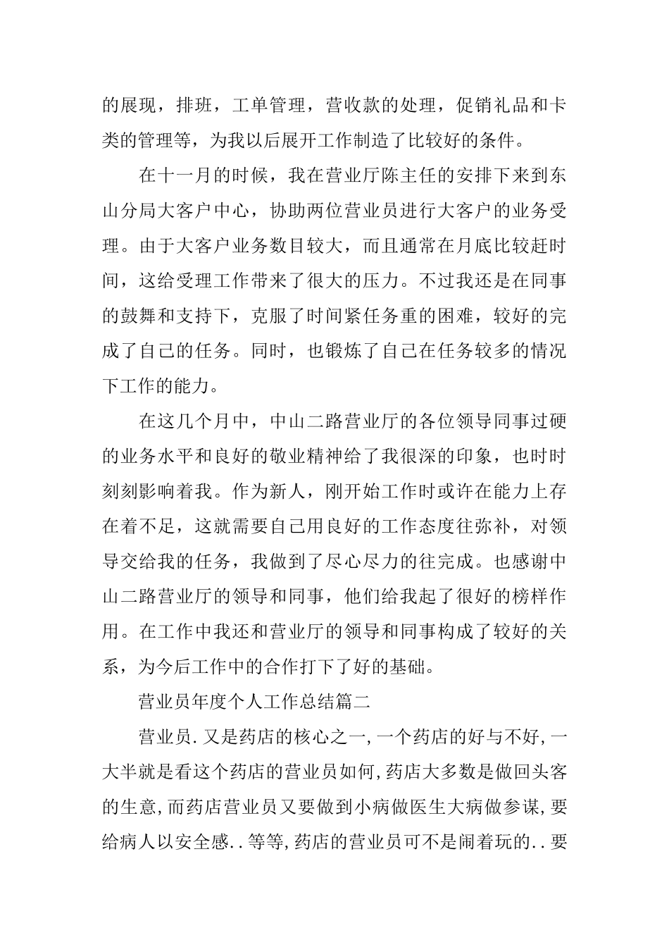 营业员年度个人工作总结_第2页