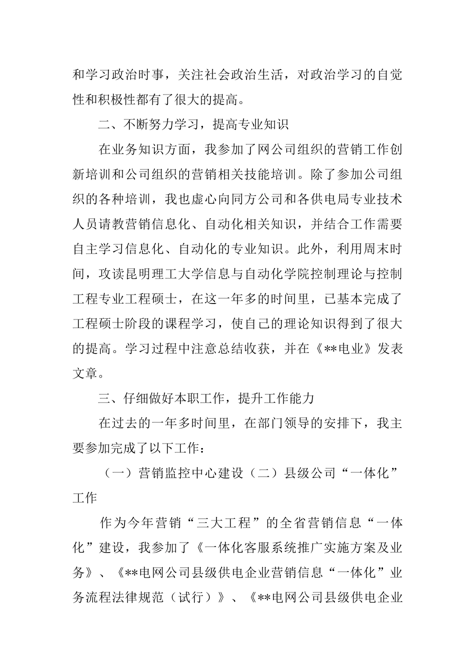 营销个人工作总结模板_第2页