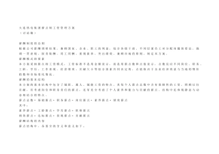 薪点式工资方案