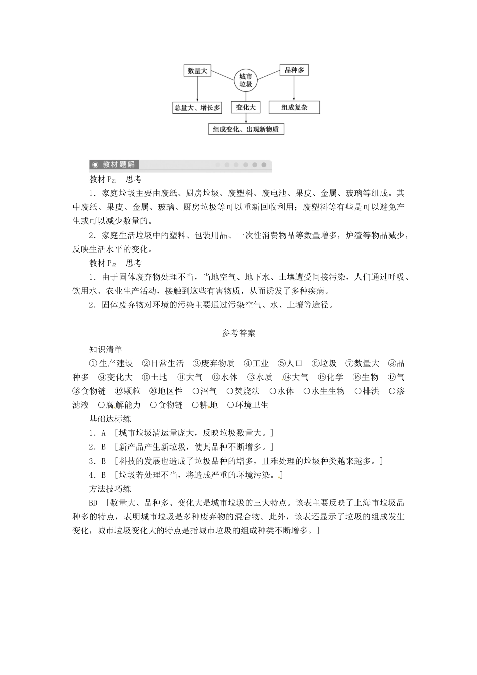 重庆市万州分水中学高中地理 2.2 固体废弃物污染及其危害学案 新人教版选修6_第3页