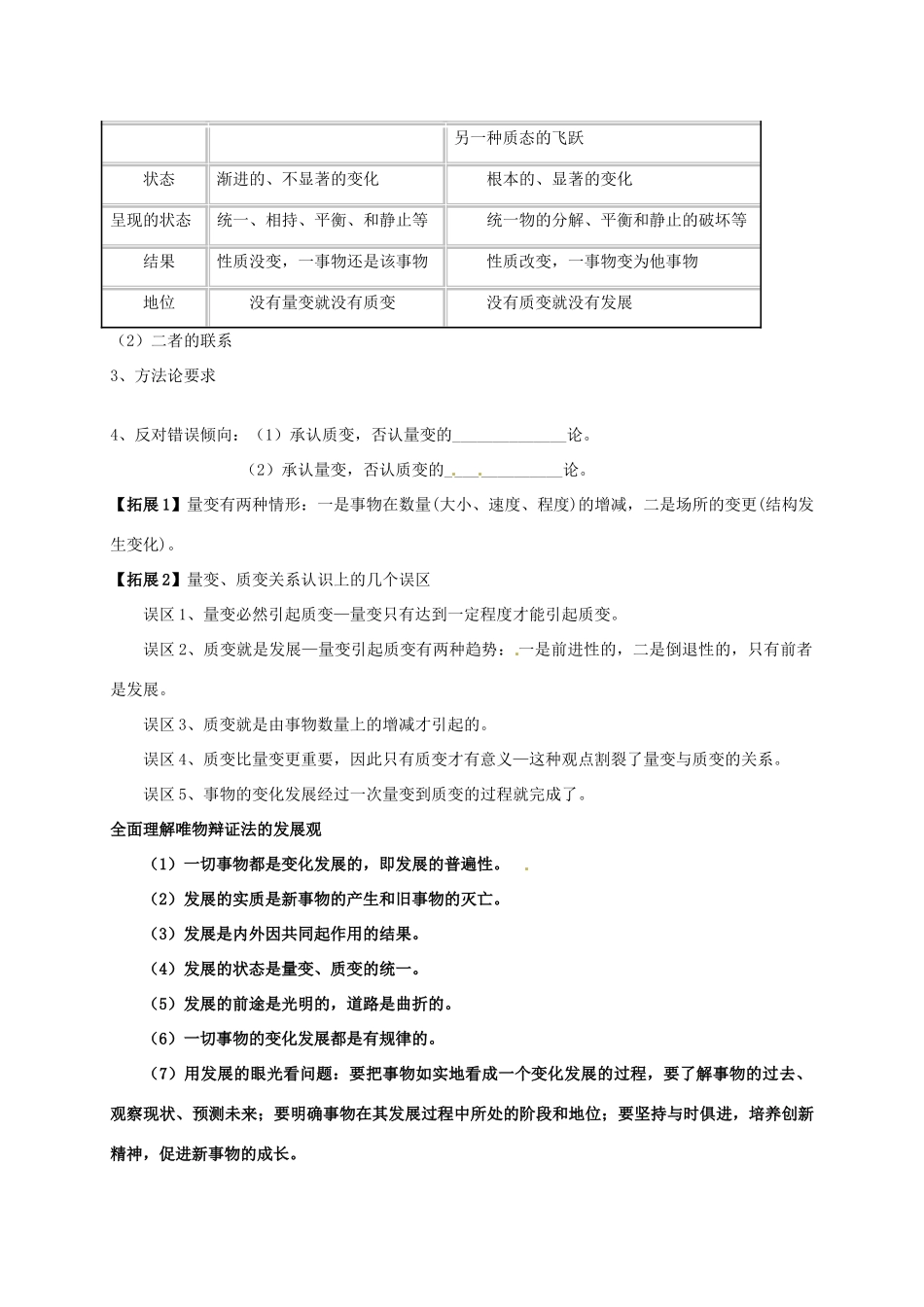 辽宁省沈阳市第二十一中学高中政治 第八课第二框 用发展的观点看问题学案 新人教版必修4_第2页
