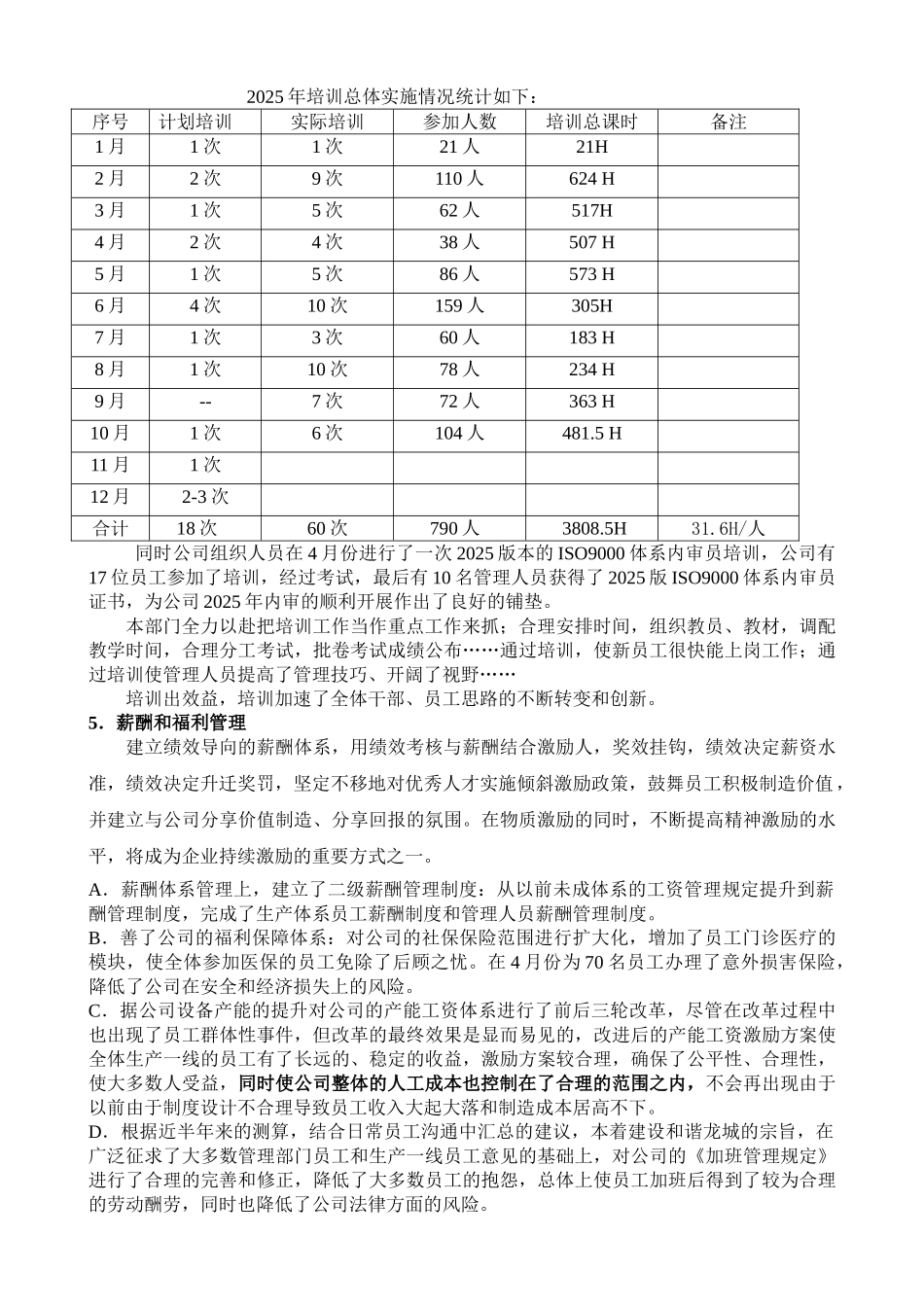 行政人事部工作总结范文_第3页