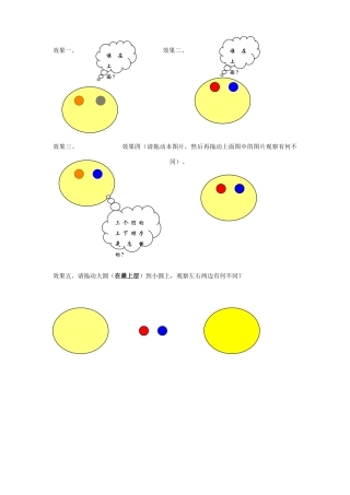 组合、叠放次序练习