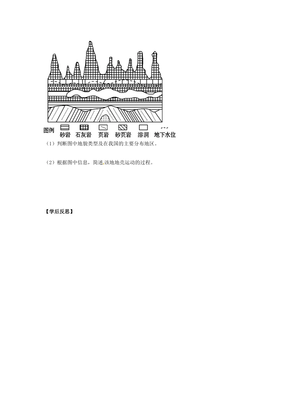 辽宁省东北育才中学2015届高考地理一轮复习 第四章 第2讲 山地的形成学案_第3页