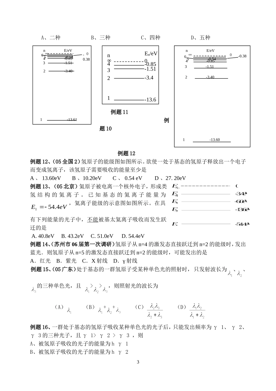 近代物理专题复习_第3页