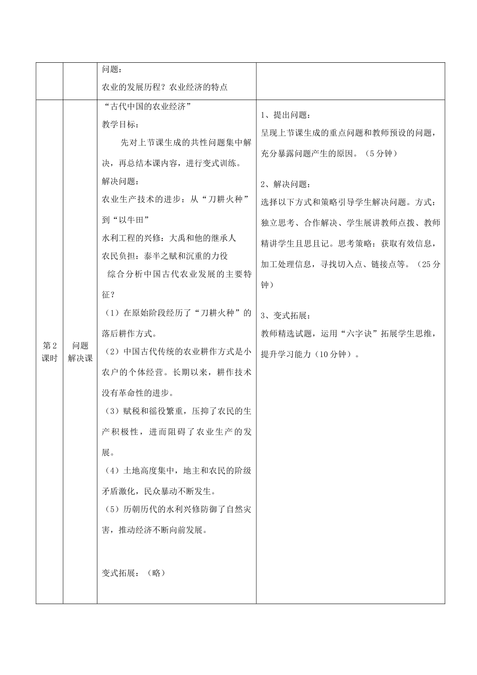 重庆市开县中学2014年高中历史 专题一 古代中国经济的基本结构及特点课程复习纲要 人民版必修2_第3页