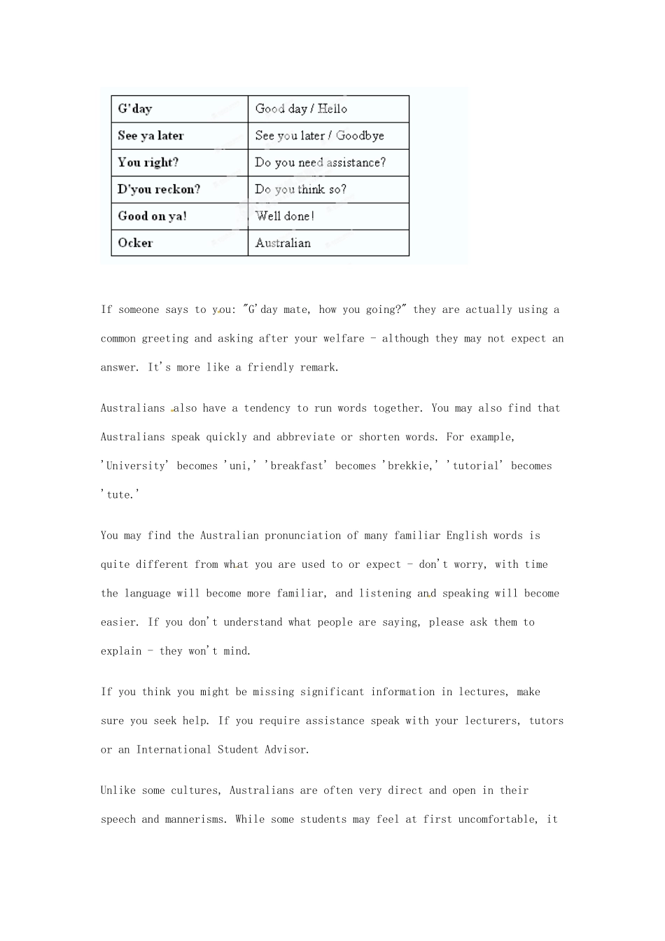 陕西省定边县第四中学高中英语 Unit 3 Australia 背景材料 文章 Culture素材 新人教版选修9_第3页