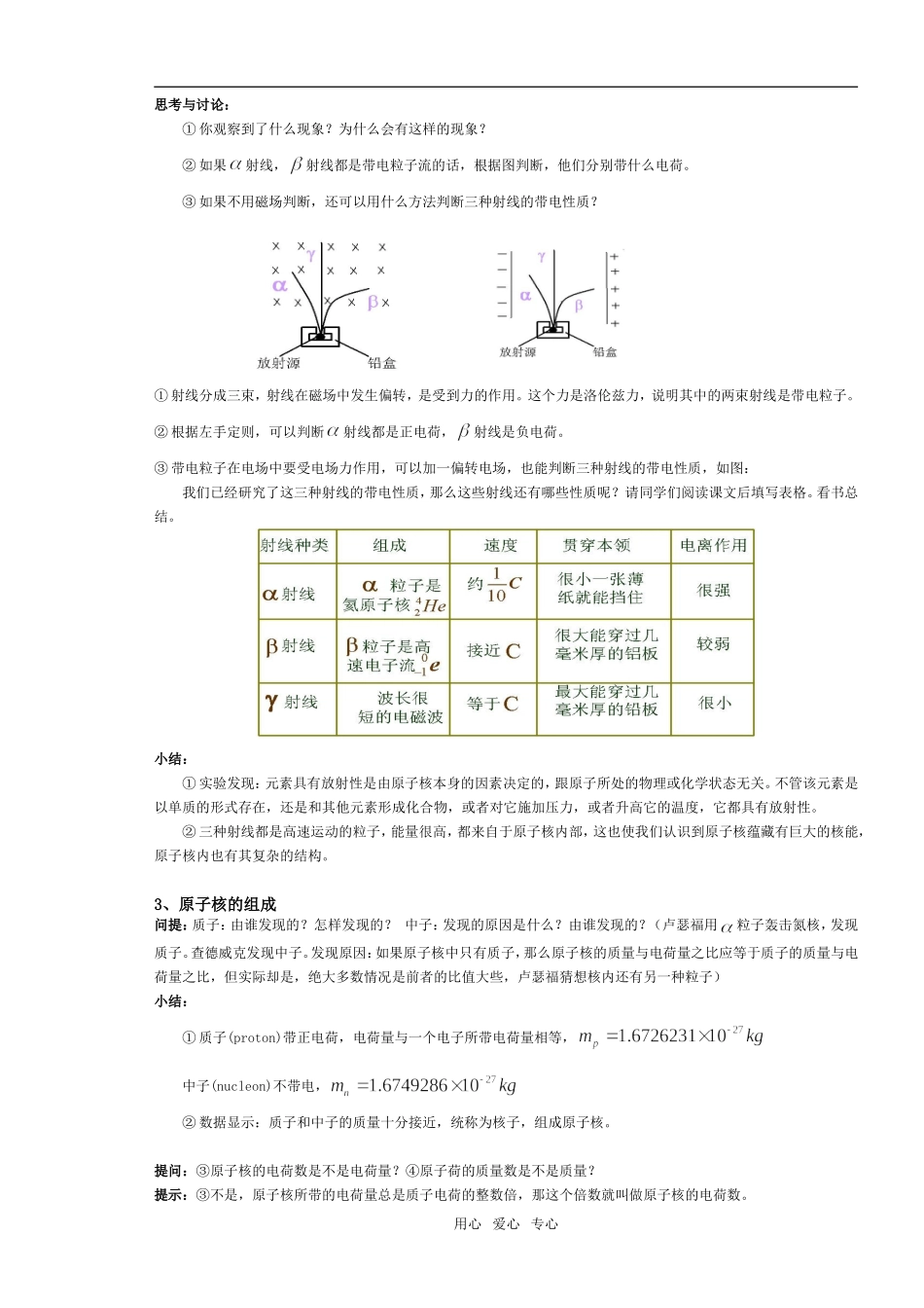 选修3-5第十九章教学设计2008-6-5_第2页