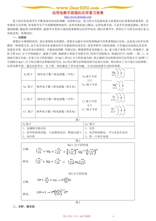 运用电教手段强化化学复习效果