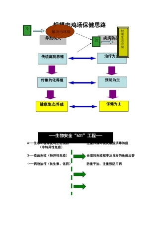 规模肉鸡场保健方案