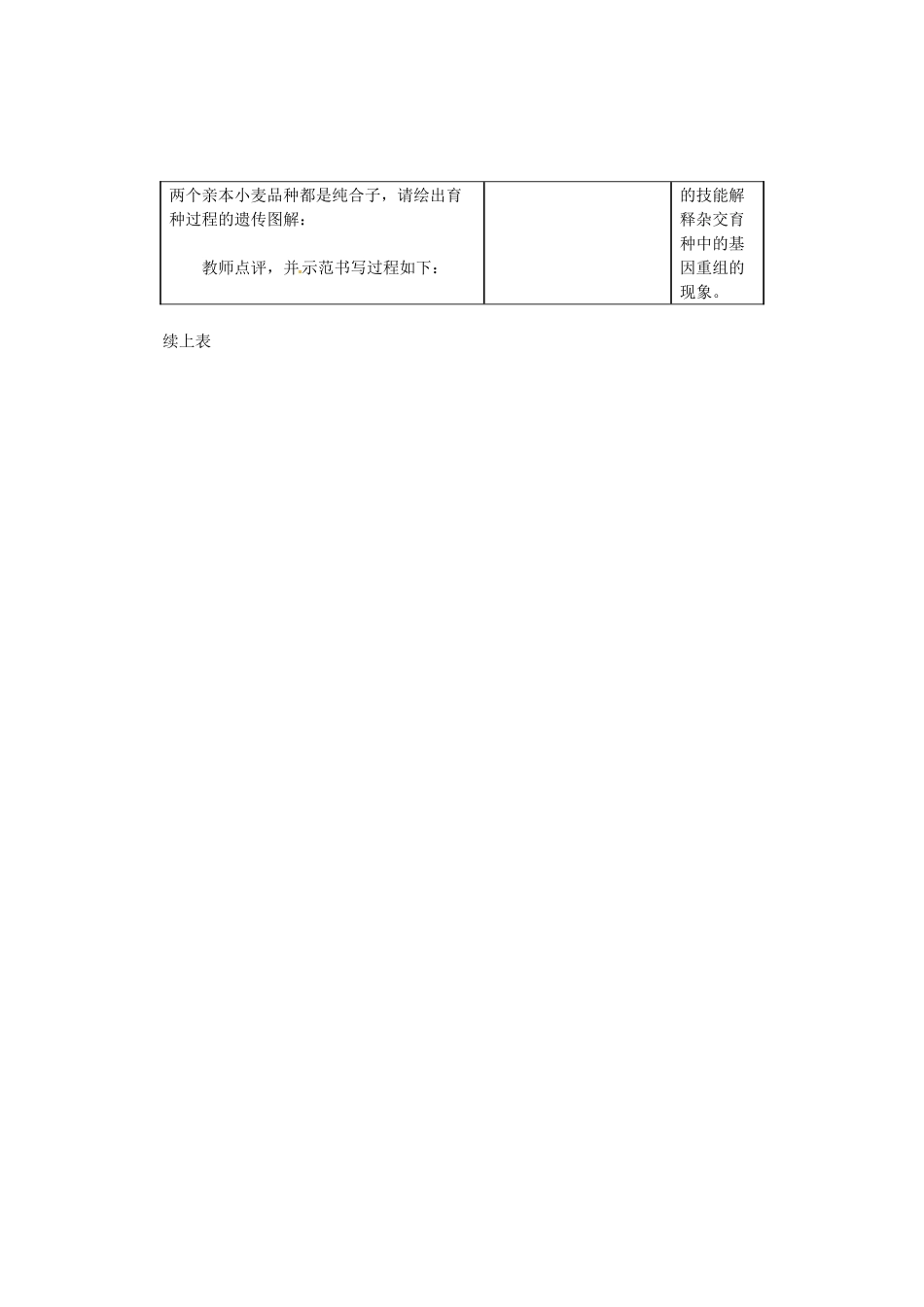 陕西省南郑中学2014高中生物 6.1杂交育种与诱变育种教案A 新人教版必修2_第3页