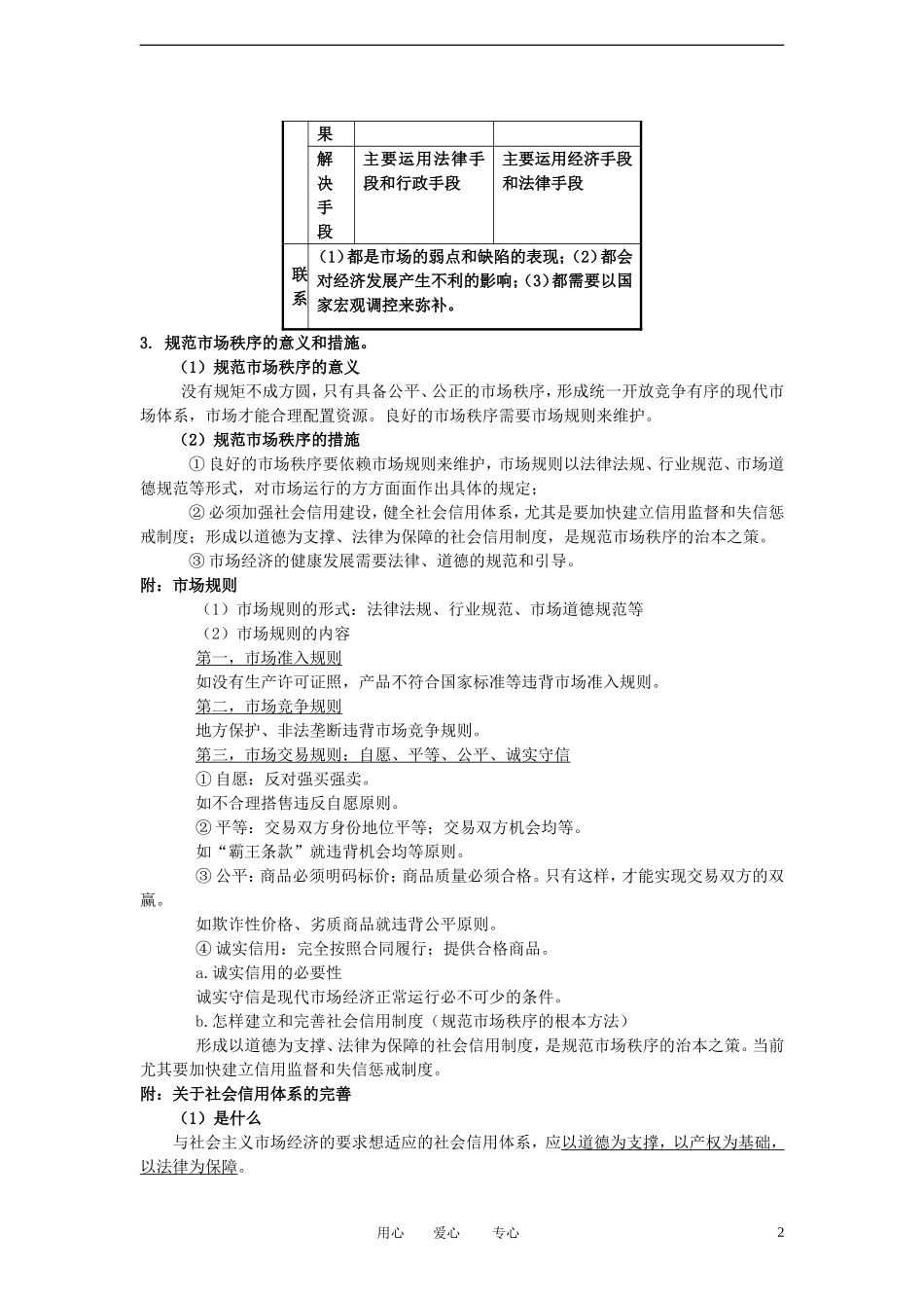 陕西省汉中市陕飞二中2012届高中政治一轮复习讲义 第9课 走进社会主义市场经济 新人教版必修1_第2页