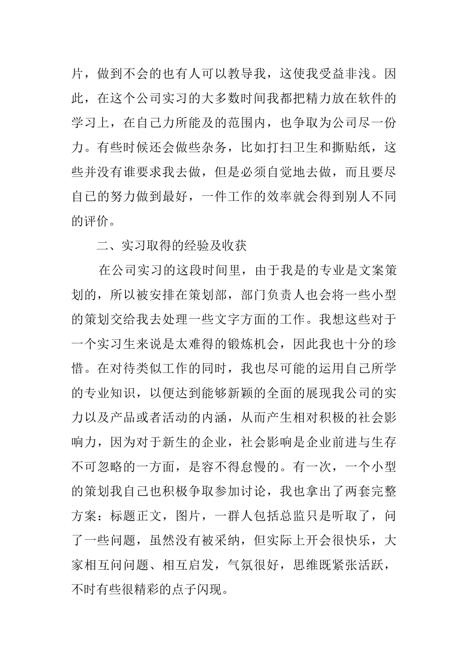 设计类毕业实习报告_第2页
