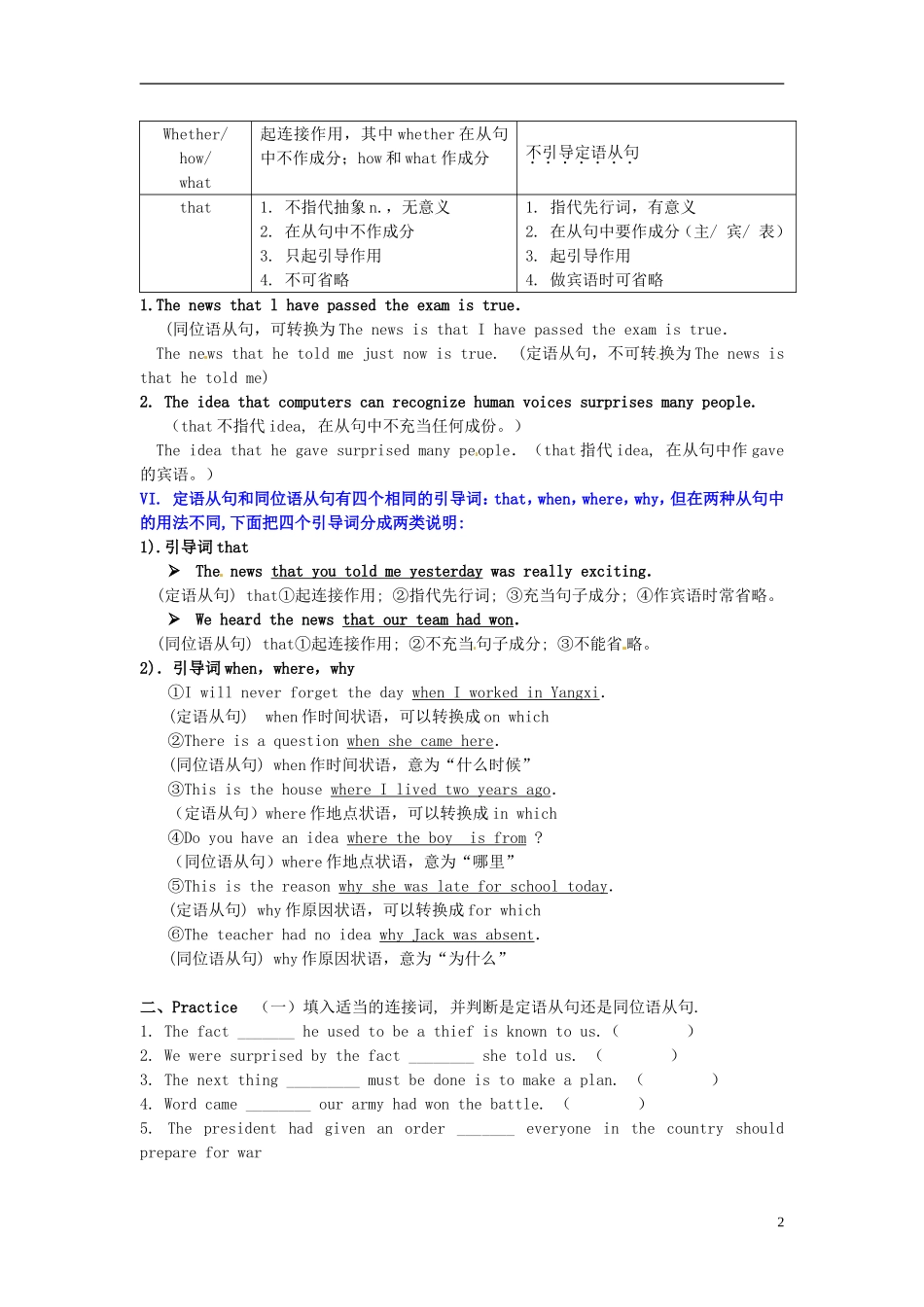 陕西省榆林育才中学高中英语 Unit 2 Cloning IV Grammar导学案 新人教版选修8_第2页