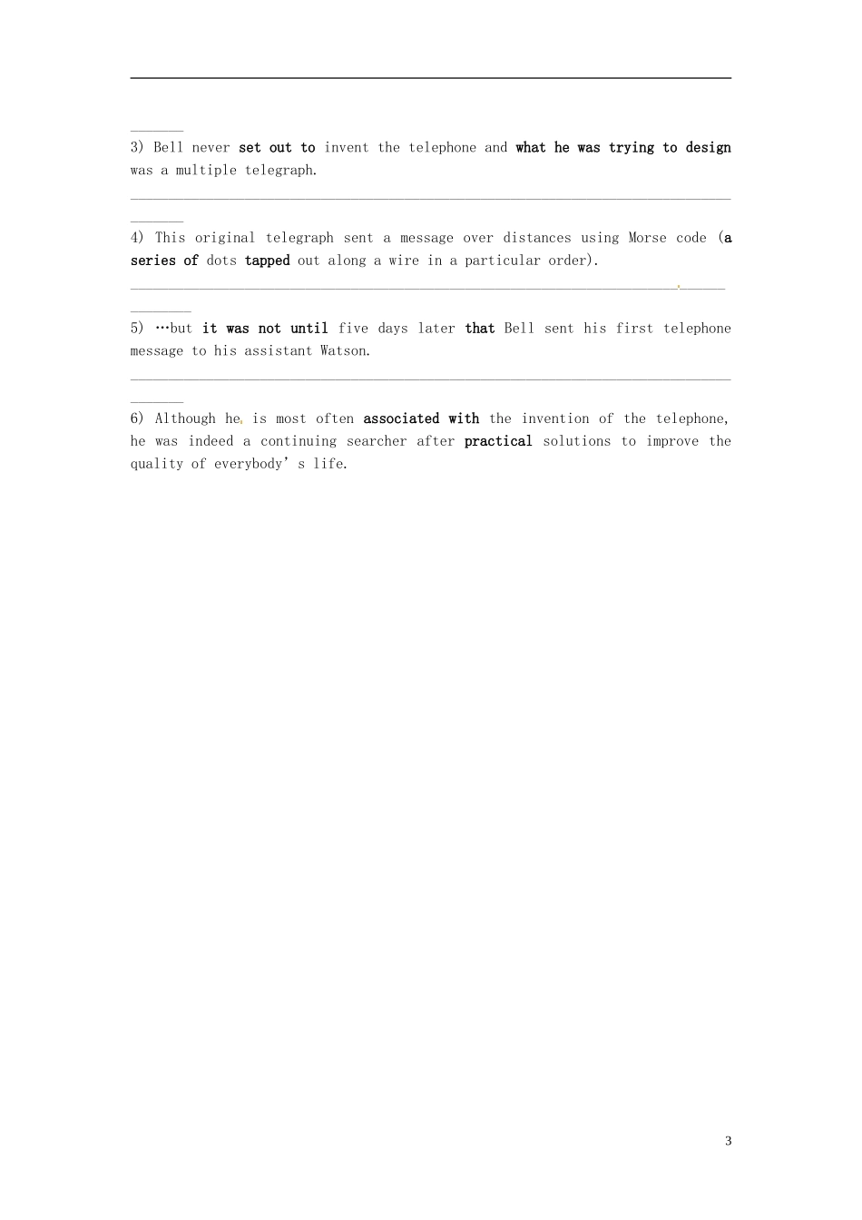 陕西省榆林育才中学高中英语 Unit 3 Inventors and inventions泛读导学案 新人教版选修8_第3页