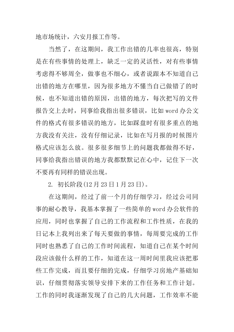 试用期工作报告计划_第2页