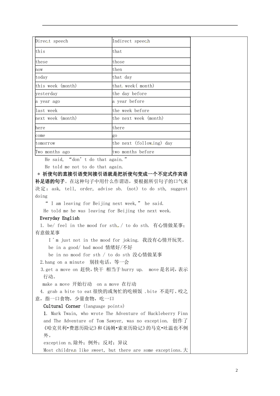 陕西省延长县中学高中英语 Module3 Adventure in Literature and the cinema（第三课时）学案 新人教版必修5_第2页