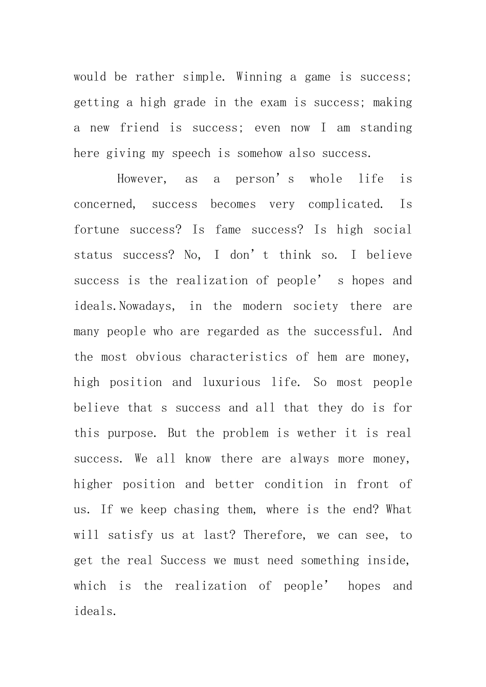 课前三分钟英文演讲稿_第3页