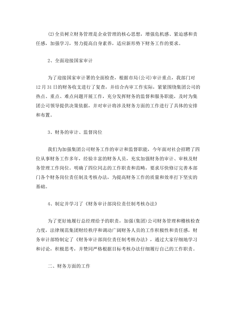 财务审计年终个人工作总结_第2页