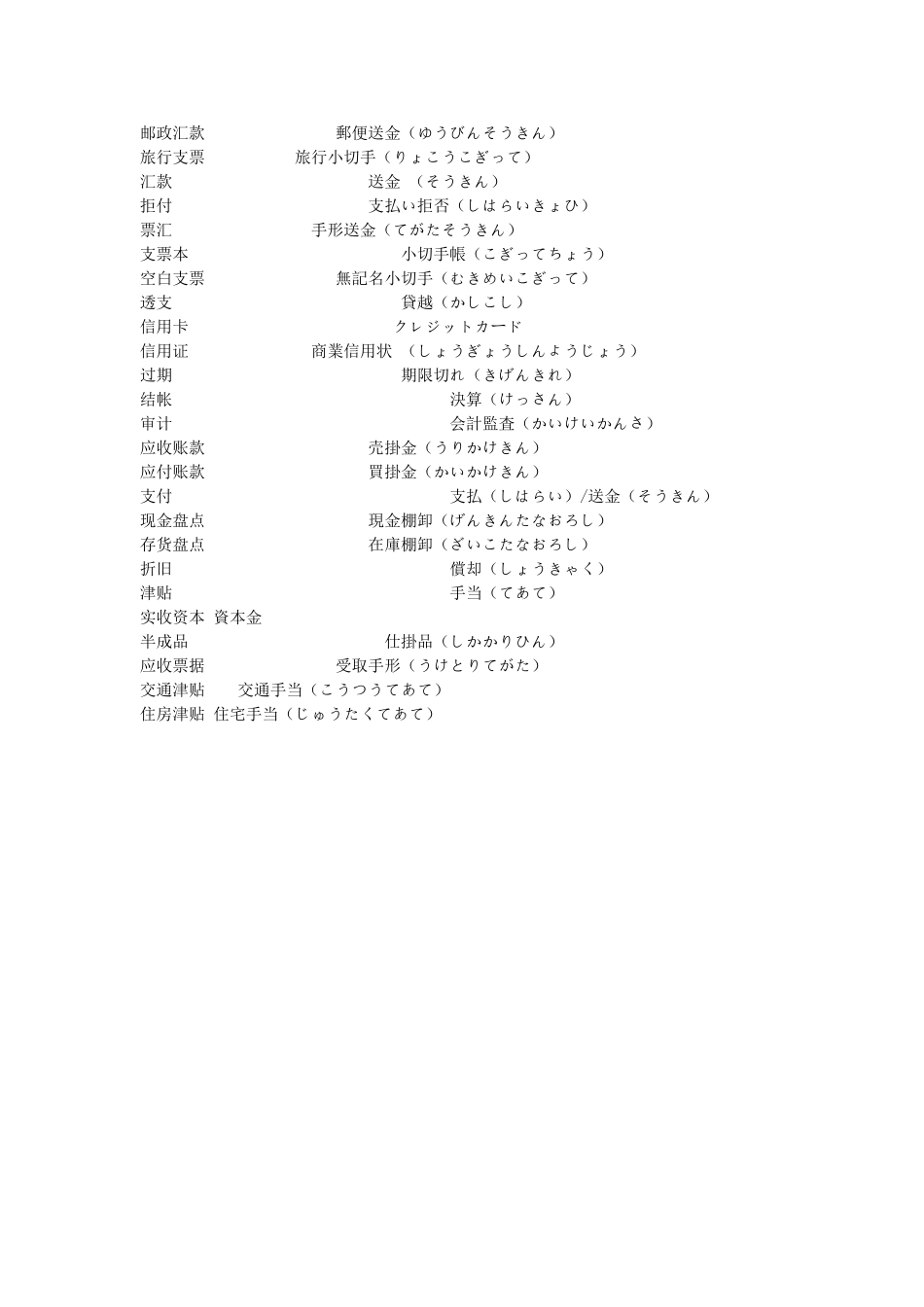 财务常用关联日语_第2页