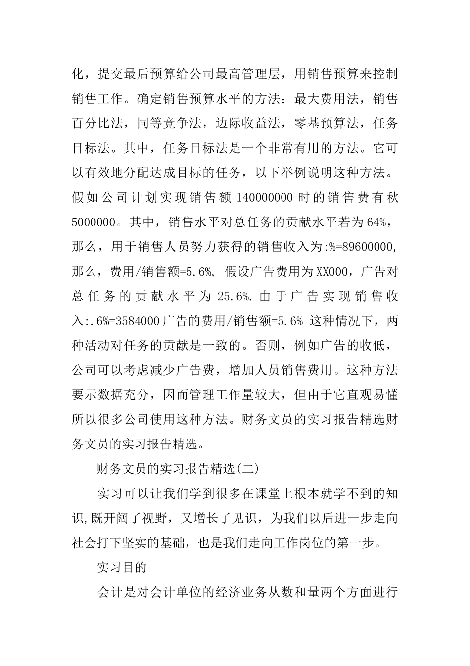 财务文员的实习报告精选_第3页