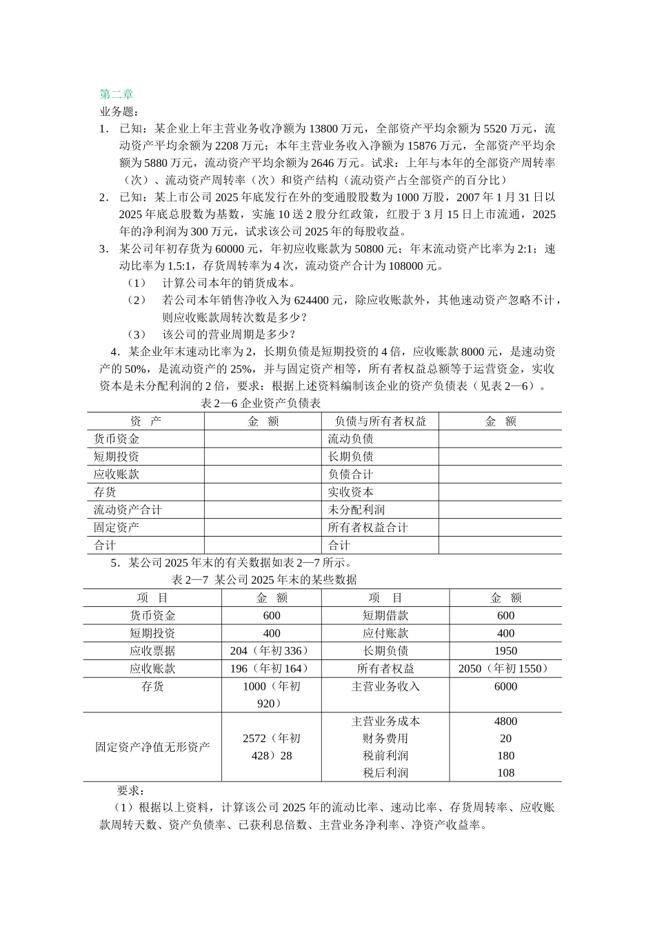 财务管理作业_第1页