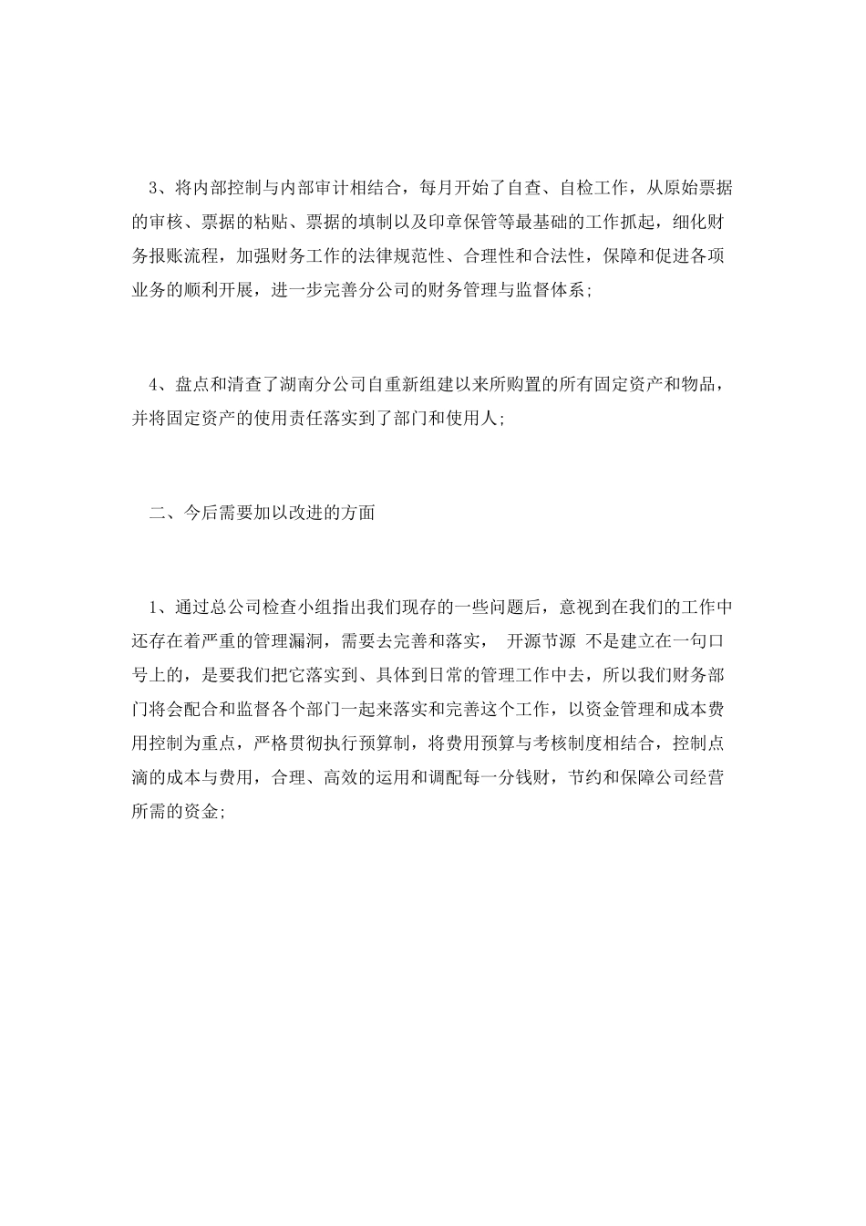 财务经理个人的工作总结范文_第2页