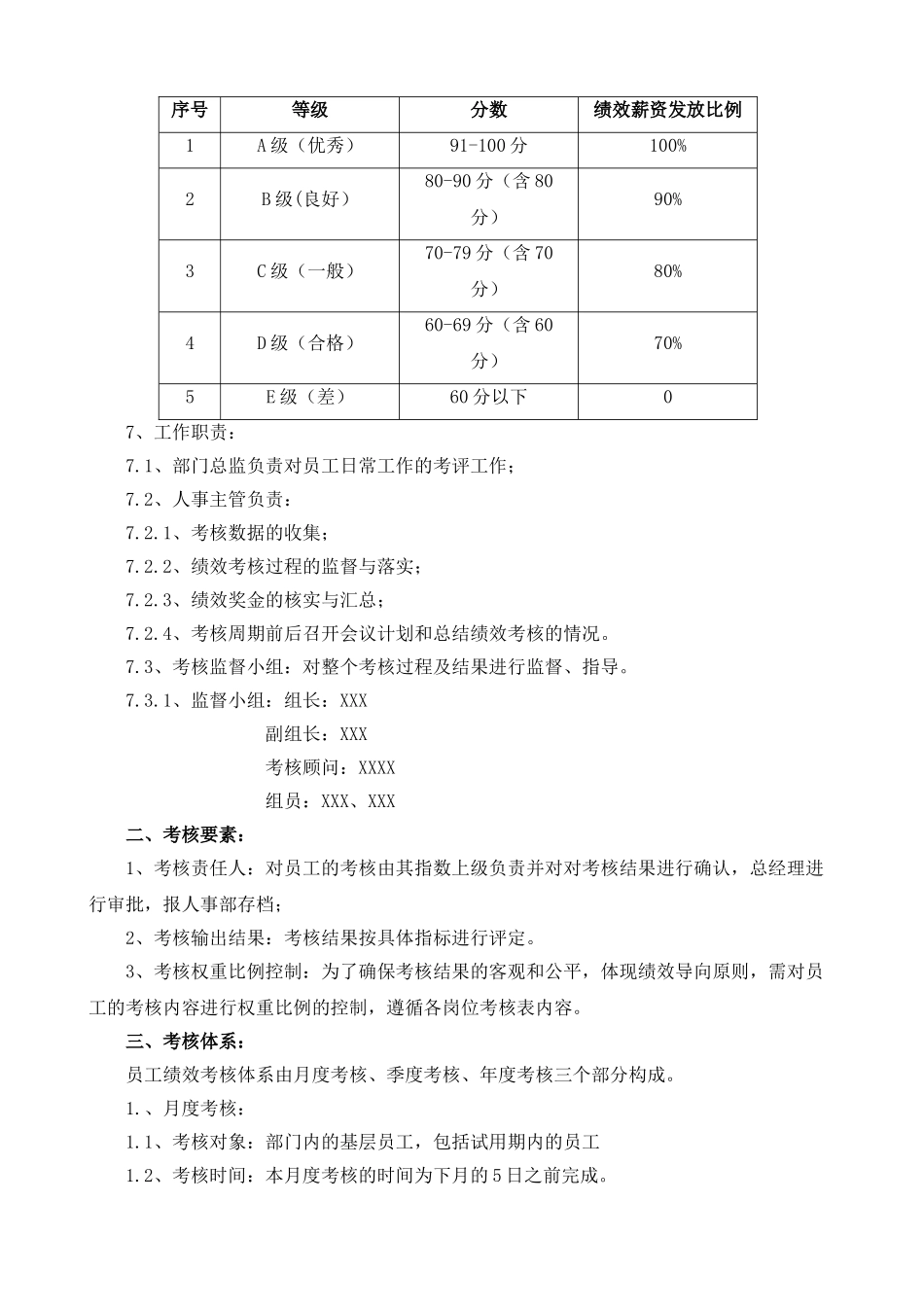 财务部绩效考核方案_第2页