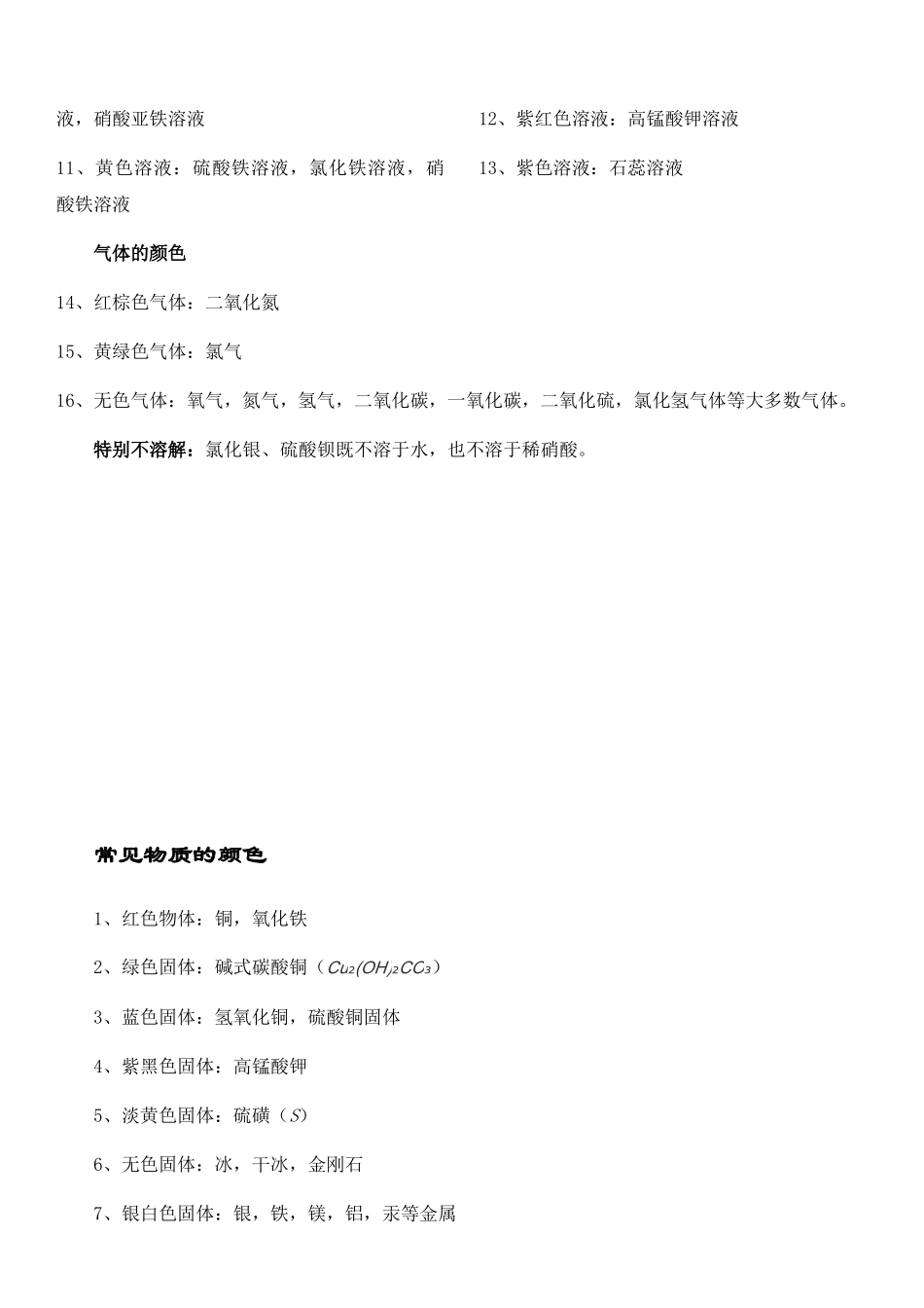 部分酸、碱和盐的溶解性表总结_第3页