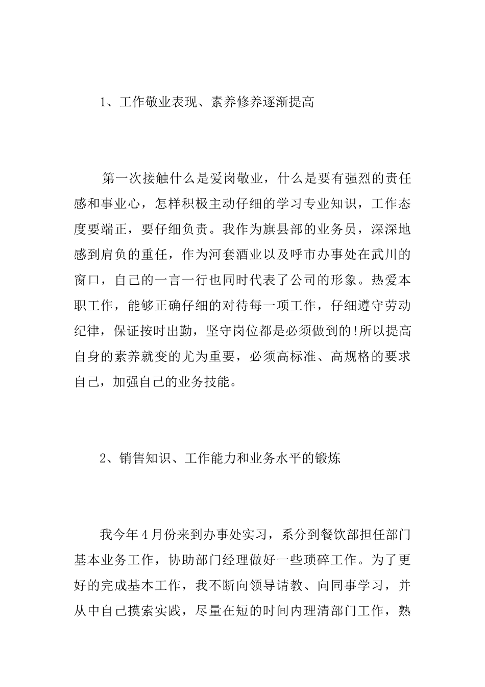 酒业销售个人工作总结范本_第3页