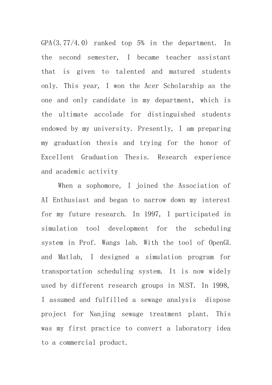 采购的英文自我评价_第2页