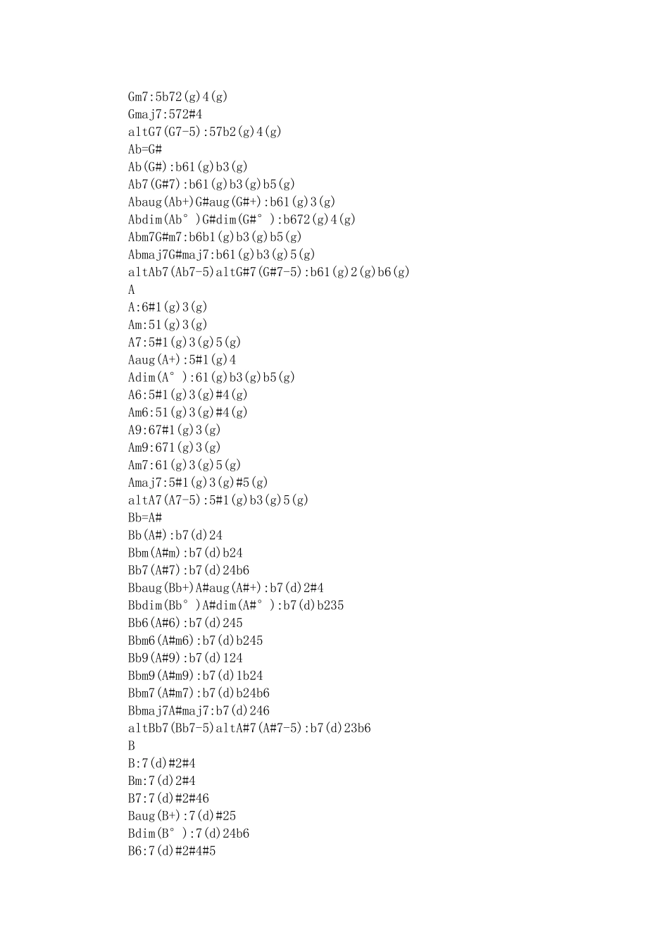钢琴和弦大全表_第3页