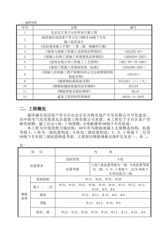 钢筋施工方案新长城杯